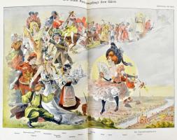 1900 Das Album III. Band erotikus újság, sok színes grafikai és fotóillusztrációval, egészvászon köt...