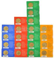 Ausztrália 2000. 5$ "Olimpia" Al-bronz (20db, 19xklf) mind gyűjtői tokban, magyar nyelvű t...