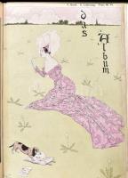 1902 Das Album V. Band erotikus újság, sok színes grafikai és fotóillusztrációval, egészvászon kötés...