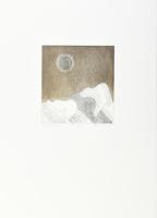 Deim Pál (1932-2016): Holdfogyatkazás, 1994. Rézkarc, papír, jelzett, számozott: 29/40. 17×16 cm. / ...