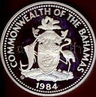 Bahama-szigetek 1984. 10$ Ag "Olimpia" T:PP