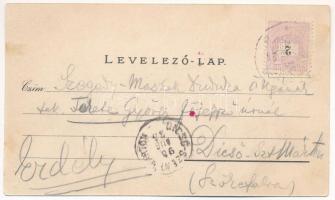 1898 (Vorläufer) Fonyód, Balatonfonyód; Fürdőtelep, Badacsony. Fejjel-lefelé is fordítható litho kép...