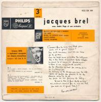 Jacques Brel - 3. Vinyl, 7", 45 RPM, EP. Philips, Franciaország, 1957