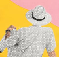 Fehér László (1953-): Táj III., 2020. Szitanyomat, papír, jelzett, művészpéldány E.A. V./X. számozás...