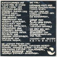 Ronnie Urini & Die Letzten Poeten - Niemand Hilft Mir. Vinyl, 7", 45 RPM, Single. DAda (2),...