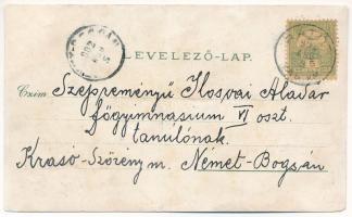 1902 Körmend, Honvéd laktanya, katolikus templom, malom, gőzmalom. Art Nouveau, floral, litho (r)