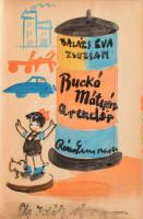 1941 Róna Emy (1904-1988): Vázlatfüzet, kb. 200 oldalnyi színes fekete-fehér rajz, sok szöveggel, am...
