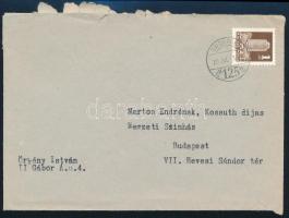 1970 Örkény István (1912-1979) író saját kézzel aláírt, gépelt gratuláló levele Marton Endre, a Nemz...