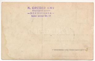 Békéscsaba, Fekete Sándor üzlete, fűszer és csemege, dohány és szivar. N. Gruber Emy fényképész mest...