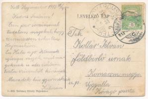 1913 Hajmáskér, 100 év múlva - a jövőben montázs. Szélessy Mihály kiadása / in the future montage (f...