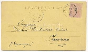 1900 Nagymaros. I.H.M. kiadása, Art Nouveau, litho (kopott sarkak / worn corners)