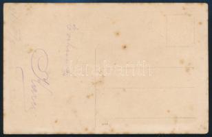 1916 30,5 cm-es mozsárágyú, "A nagy úr" felirattal, jó állapotban, hátoldalon kisebb folto...