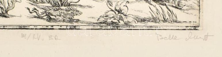 Balla Margit (1947-): Lilith. Rézkarc, papír, jelzett, művészpéldány E.A. III/XV számozással, 39,5x1...