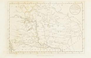 1784 A map of Hungary, Transilvania, Sclavonia, and Croatia. _ Magyarország, Erdély, Szlavónia és Horvátország rézmetszetű térképe. Harisson, J. London / engraved map 31x21,5 cm Hajtva