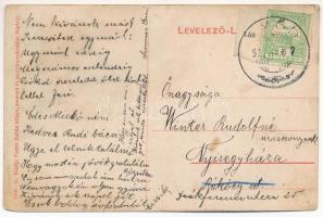 1911 Miskolc, Széchenyi utca éjjel, Magyar Liebling Preiz Miksa üzlete, humoros montázs részeg férfi...