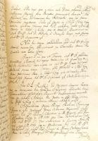 XVIII. sz. első fele-közepe, kéziratos könyv, latin és magyar nyelvű feljegyzésekkel, levelek szöveg...