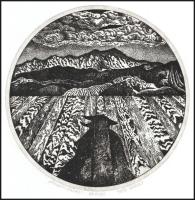 Pató Károly (1950-): Nyugati utazás. Rézkarc, papír, jelzett, művészpéldány EA. VIII/XV számozással,...