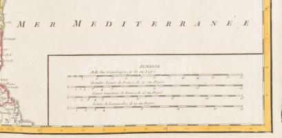 1752 Gouvernement General du Languedoc divise par Dioceses, avec les pays voisins de la Catalogne, q...