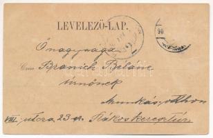 1902 Besztercebánya, Banská Bystrica; Rászlet a Mátyás térről, piac árusokkal, vásár, Steiner B. üzl...