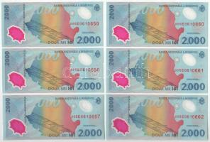 Románia 1999. 2000L "Napfogyatkozás" (9x) sorszámkövetők két részletben T:UNC,AU az egyike...