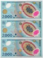 Románia 1999. 2000L "Napfogyatkozás" (9x) sorszámkövetők két részletben T:UNC,AU az egyike...