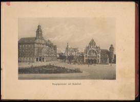cca 1910 Album von Gelsenkirchen, 10 képet tartalmazó album, német nyelvű feliratokkal. Haránt-alakú...