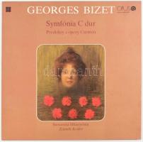 Georges Bizet, Slovenská Filharmónia, Zdeněk Košler - Symfónia C Dur / Predohry Z Opery Carmen. Vinyl, LP. Opus. Csehszlovákia, 1978. VG+