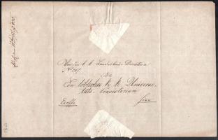 1832 Lemberg, egyetemi konzisztóriumi értesítés, német nyelven