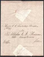 1832 Lemberg, egyetemi konzisztóriumi értesítés, német nyelven