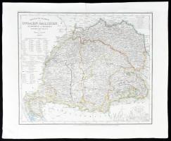 1847 Neuseste Karte von Ungarn, Galizien, ...Siebenbürgen... Magyarország ,Gallicia, Szlavónia, Horv...