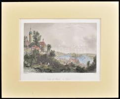 cca 1845 William Henry Bartlett (1809-1854)-Edward Brandard (1819-1898): City of Buda or Ofen - Látk...