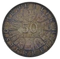 Ausztria 1973. 50Sch Ag "500 éves a Bummerlhaus" tokban T:AU patina Austria 1973. 50 Schil...
