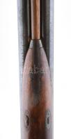 Kétcsövű elöltöltös csappantyűs vadászpuska. XIX.sz. jelzett, vésett. Werney et al. 120 cm