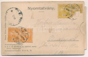 1906 Győr, Városháza. Berecz Viktor kiadása, Kinematograph-Kártya szabadalom - mechanikus képeslap (...