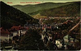 1909 Sinaia, Vedere Generala a Parcului / general view, park (small tear)