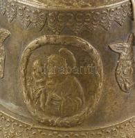 1820 díszes bronzharang Ioseph Dengg Tirol. oldalán javított 16 cm