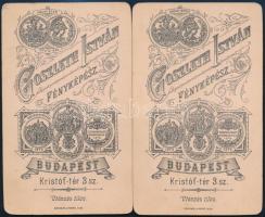 Tóth Imre (1857-1928) színész, rendező, színházigazgató, a Nemzeti Színház igazgatója és felesége Tó...