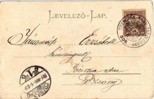 1901 Trencsén, Trencín; Tót népviselet. Gansel Lipót 72. / Volkstracht / Slovakian folklore + "...