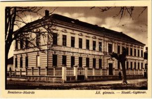 Beszterce, Bistritz, Bistrita; Állami gimnázium. Gustav Zikelli 10. 1940. / grammar school