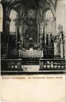 1909 Érsekújvár, Nové Zámky; Szent Ferenc-rendi templom, belső. Adler József kiadása / Franciscan church, interior (EK)