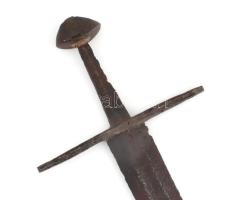 Lovagkard ezüst mesterjeggyel. cca 1300 95 cm