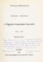 Vida István - Vörös Vince: A Független Kisgazdapárt képviselői. 1944-1949. Életrajzi lexikon. Történ...