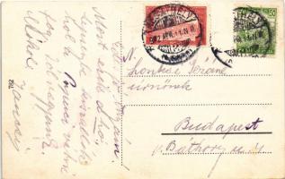 1922 Keszthely, Sziget fürdő, csónakok (EK)