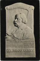 Keszthely, Goldmark Károly szülőházán emléktábla (született 1830 május 18). Mérei Ignác kiadása 1910. (EK)