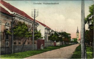 Hajdúszoboszló, utca, templom