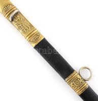 I. Ferenc József gálatőrkard tokjában cca 1850 Markolat egyik oldalt ragasztott borítással