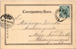 1900 Seitzersdorf-Wolfpassing, H. Eder's Gasthaus, Dreifaltigkeits Platz, Milchkasino, Johann S...