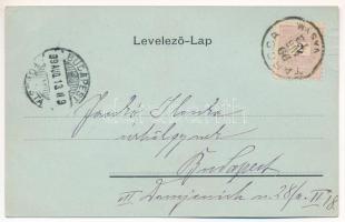 1899 (Vorläufer) Tarcsa, Bad Tatzmannsdorf; gyógyudvar, Anna fürdő, Karolina Villa, Miksa forrás, es...