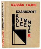 Kassák Lajos: Számozott költemények. Összeáll.: Kassák Lajosné. A szöveget gondozta és az utószót írta: Csaplár Ferenc. - - képeivel. Bp.,1987,Szépirodalmi. Kiadói félvászon-kötésben.