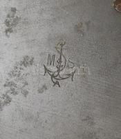 Szecessziós függőleges barométer Holosteric barometer és hőmérő cca 1900 55 cm